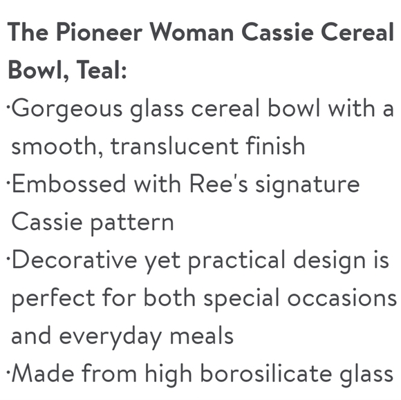 ❤️ New Pioneer Woman Cassie Embossed 4 Bowls - Picture 2 of 5